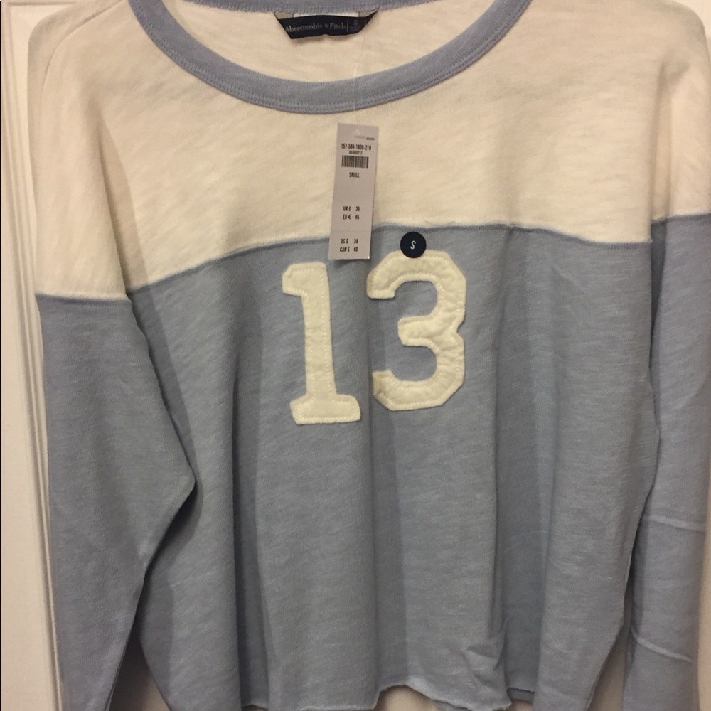 Women’s Abercrombie football tee shirt